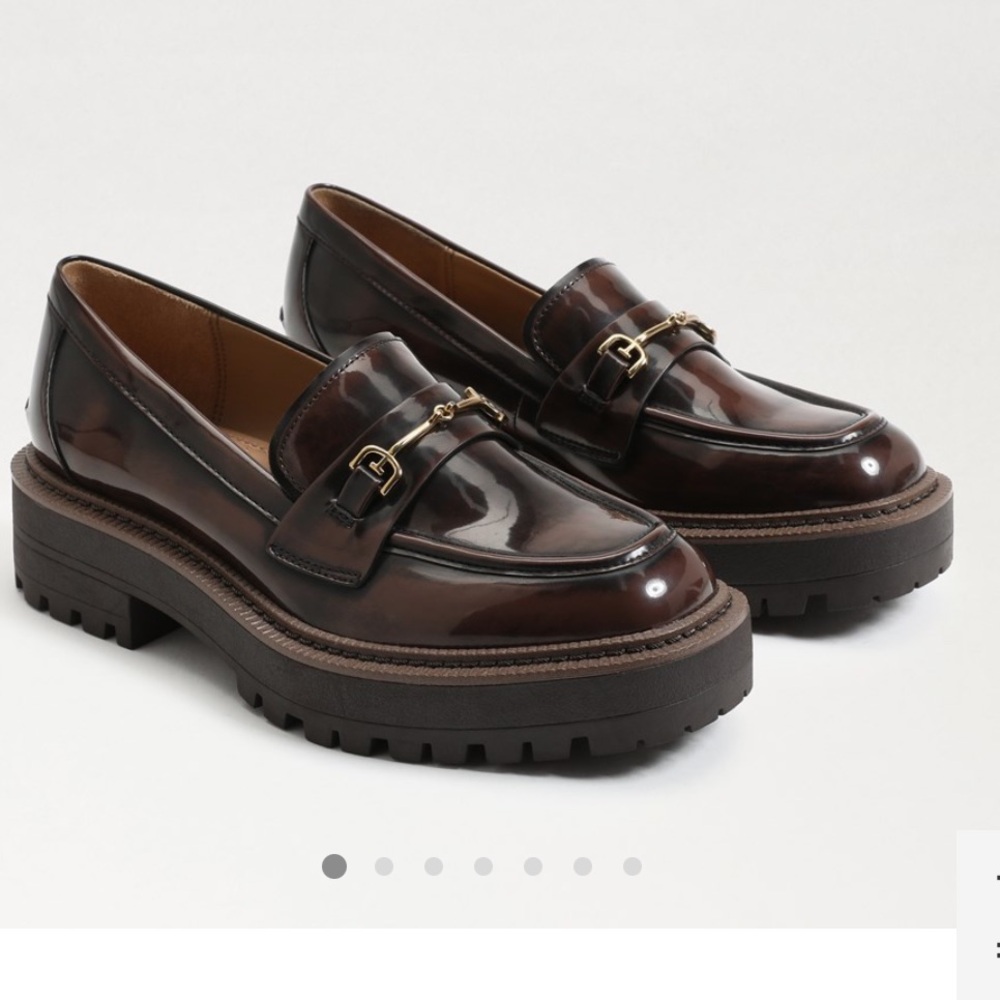 Sam Edelman Laurs chestnut lug sole loafer size 9